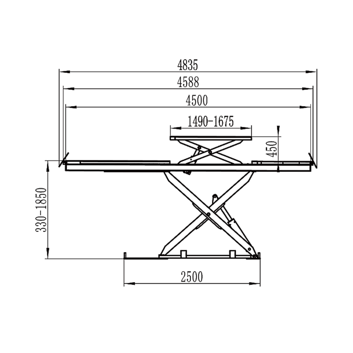 PRO SERIES 4Ton In-Ground Alignment Scissor Lift - Image 3